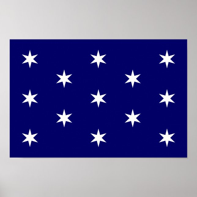 George Washington's Personal Flag Poster (Front)