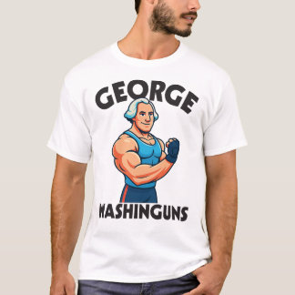 George Washinguns Cartoon Gym Flex Tee