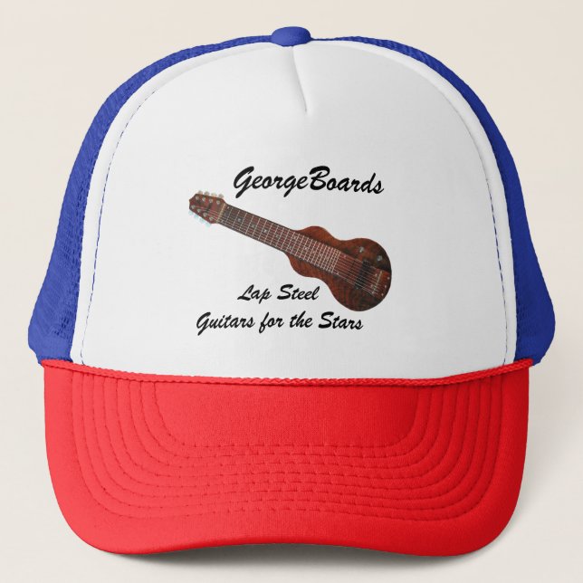 GeorgeBoards Lap Steel Guitar Baseball Hat (Front)