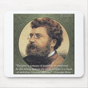 Georges Bizet Religion Shame Quote Gifts & Cards Mouse Pad