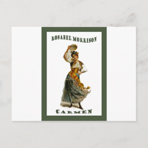 Georges Bizet's Carmen ~ Rosabel Morrison 1896 Postcard