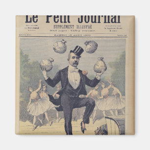 Georges Clemenceau juggling bags of English Magnet