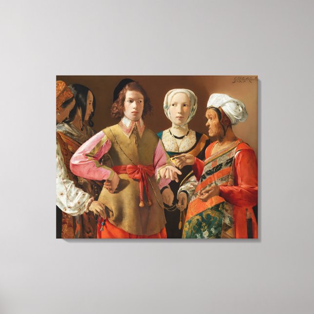 Georges de la Tour - The Fortune Teller Canvas Print (Front)