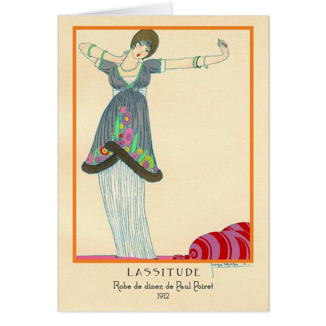 Georges Lepape Vintage Art Deco Fashion Lassitude (Front)