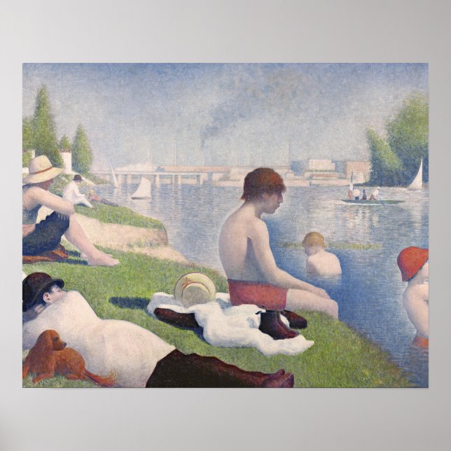 Georges Pierre Seurat | Bathers at Asni�res, 1884  Poster (Front)