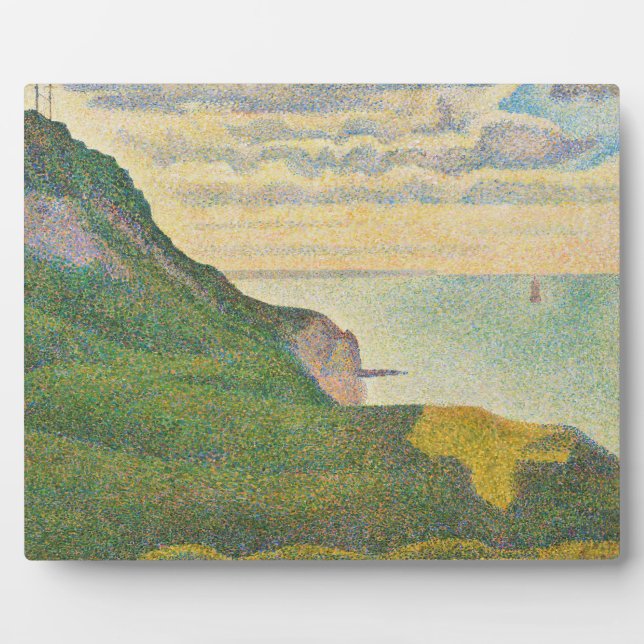 Georges Pierre Seurat | Seascape at Port-en-Bessin Plaque (Front)