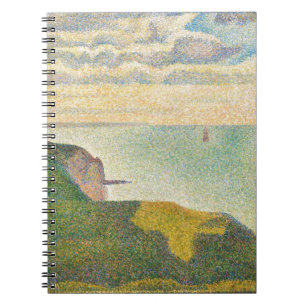 Georges Pierre Seurat Seascape at Port-en-Bessin Spiral Notebook