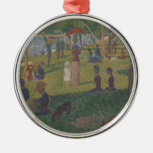 Georges Pierre Seurat Study for A Sunday on La G Metal Tree Decoration