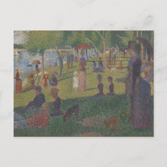 Georges Pierre Seurat | Study for A Sunday on La G Postcard (Front)
