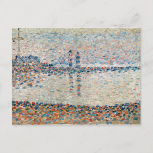 Georges Pierre Seurat   Study for 'The Channel at  Postcard