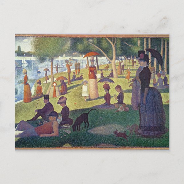 Georges Pierre Seurat | Sunday Afternoon on the Is Postcard (Front)