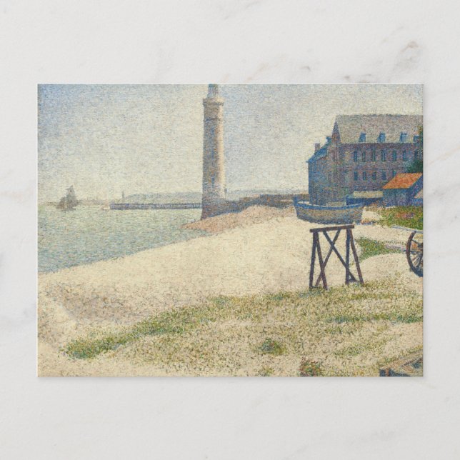Georges Pierre Seurat | The Lighthouse at Honfleur Postcard (Front)