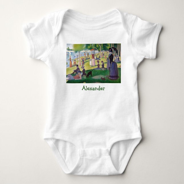 Georges Seurat - A Sunday on La Grande Jatte Baby Bodysuit (Front)