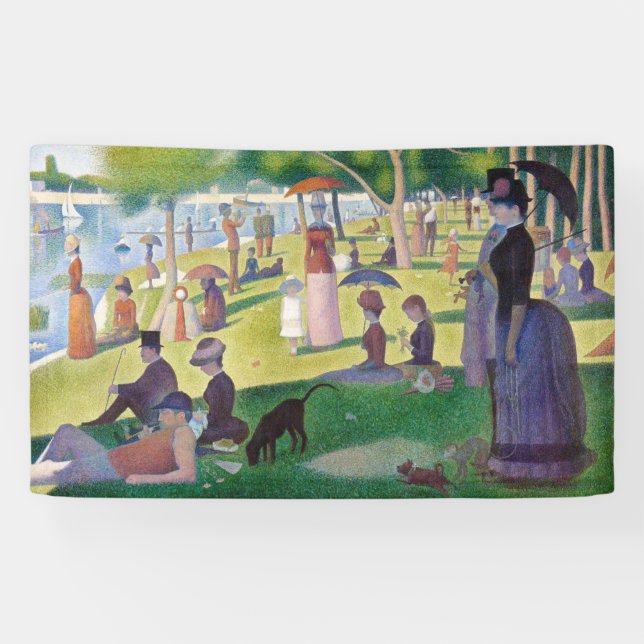 Georges Seurat - A Sunday on La Grande Jatte Banner (Horizontal)