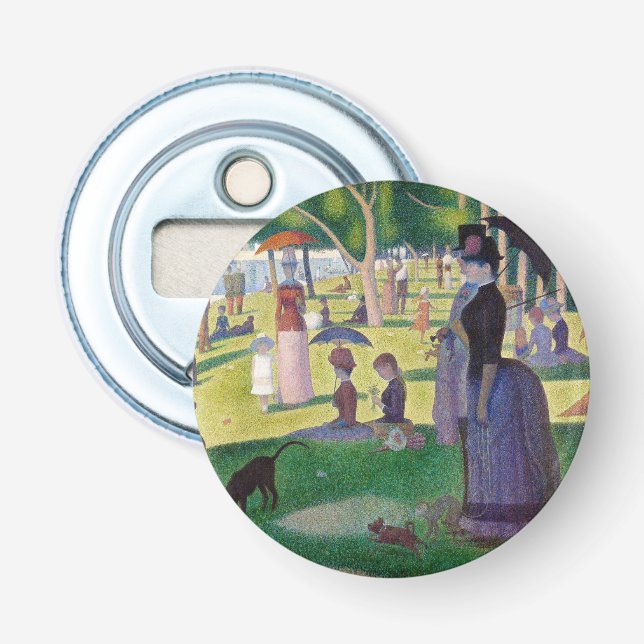 Georges Seurat - A Sunday on La Grande Jatte Bottle Opener (Front)