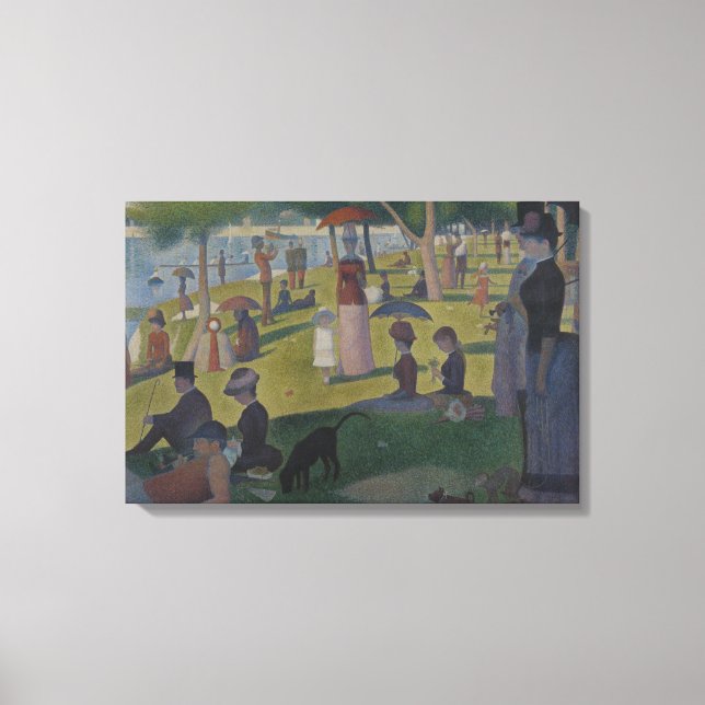 Georges Seurat - A Sunday on La Grande Jatte Canvas Print (Front)