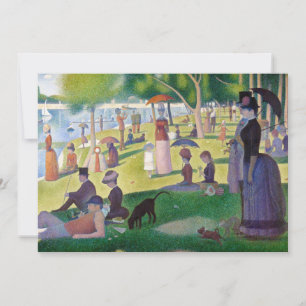 Georges Seurat - A Sunday on La Grande Jatte Invitation