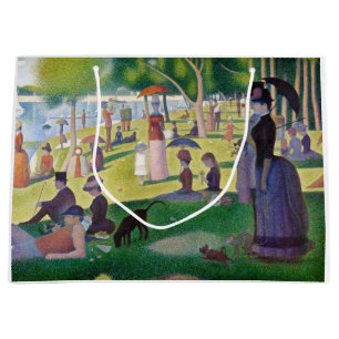 Georges Seurat - A Sunday on La Grande Jatte Large Gift Bag