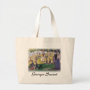 Georges Seurat - A Sunday on La Grande Jatte Large Tote Bag