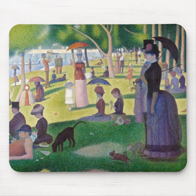 Georges Seurat - A Sunday on La Grande Jatte Mouse Pad (Front)