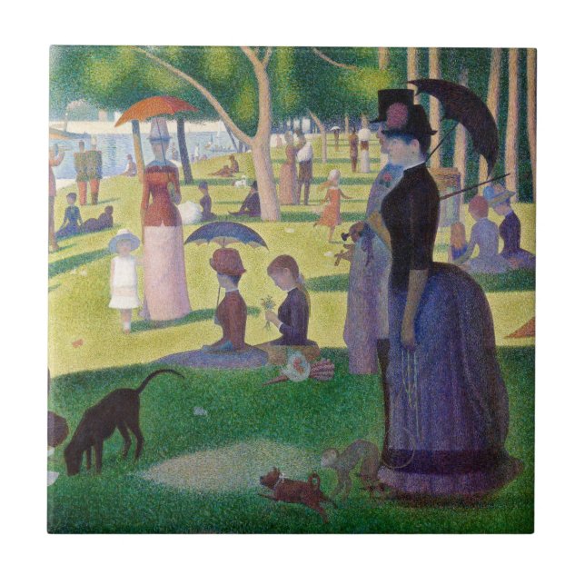 Georges Seurat - A Sunday on La Grande Jatte Tile (Front)