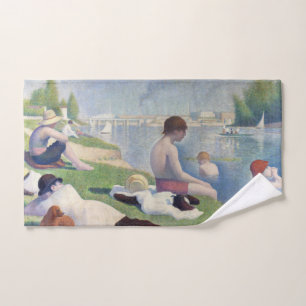 Georges Seurat - Bathers at Asnieres Bath Towel Set