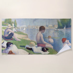 Georges Seurat - Bathers at Asnieres Beach Towel