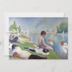 Georges Seurat - Bathers at Asnieres Invitation