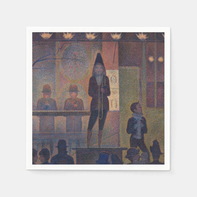 Georges Seurat - Circus Sideshow Napkin (Front)