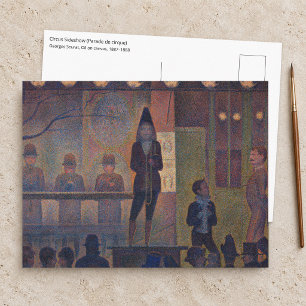 Georges Seurat - Circus Sideshow Postcard