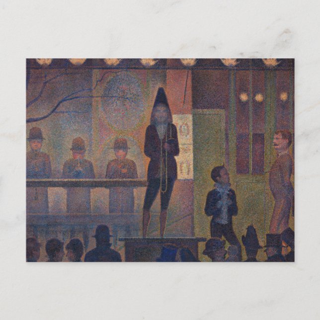 Georges Seurat - Circus Sideshow Postcard (Front)