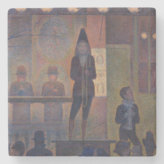 Georges Seurat - Circus Sideshow Stone Coaster (Front)