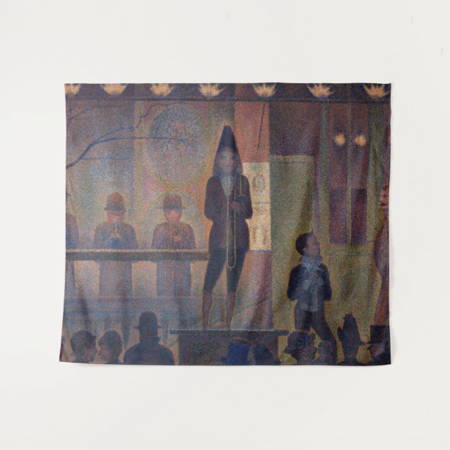 Georges Seurat - Circus Sideshow Tapestry (Front (Horizontal))