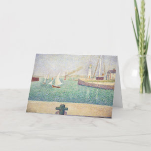 Georges Seurat - Entrance of the Port of Honfleur Card