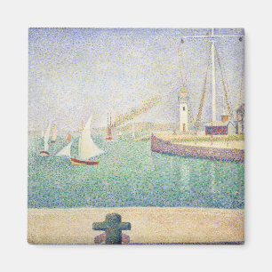 Georges Seurat - Entrance of the Port of Honfleur  Magnet