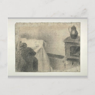 Georges Seurat- Part of the studio Postcard
