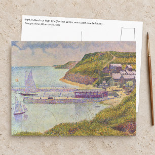 Georges Seurat - Port-en-Bessin at High Tide Postcard