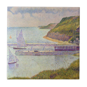 Georges Seurat - Port-en-Bessin at High Tide Tile