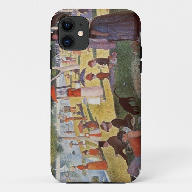 Georges Seurat-Sunday noon,La Grande Jatte Island Case-Mate iPhone Case (Back)