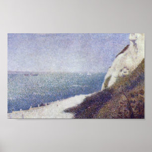Georges Seurat - The beach Le Bas Butin Honfleur Poster