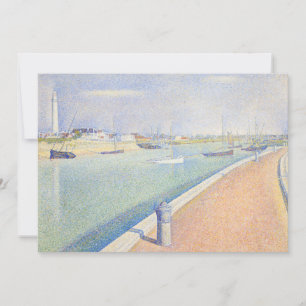 Georges Seurat - The Channel of Gravelines Invitation