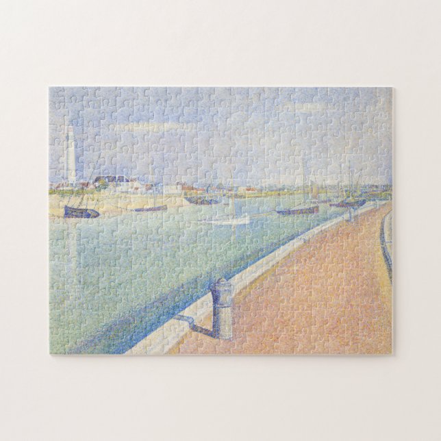 Georges Seurat - The Channel of Gravelines Jigsaw Puzzle (Horizontal)