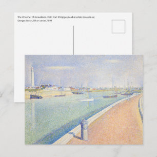 Georges Seurat - The Channel of Gravelines Postcard