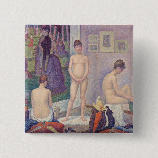 Georges Seurat - The Models 15 Cm Square Badge (Front)