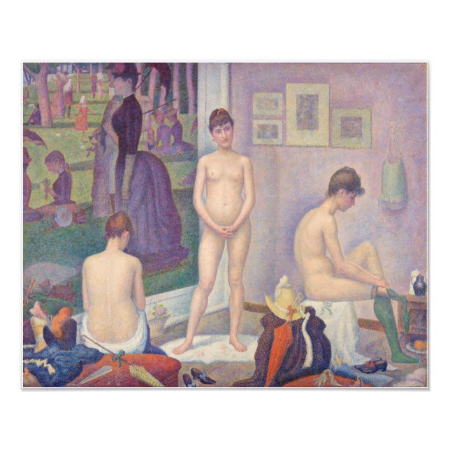 Georges Seurat - The Models Photo Print (Front)