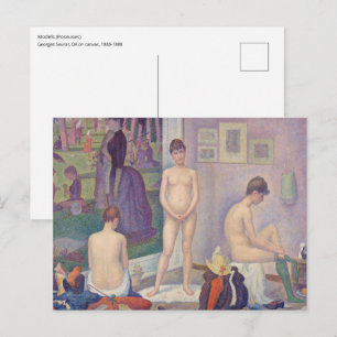 Georges Seurat - The Models Postcard