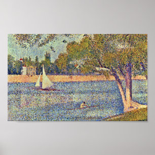 Georges Seurat — The Seine at Courbevoie Georges S Poster