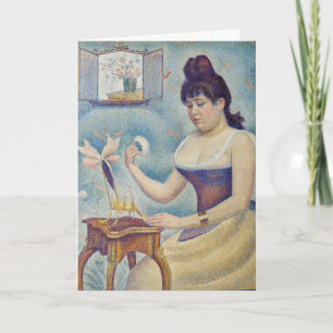 Georges Seurat - Young Woman Powdering Herself Card