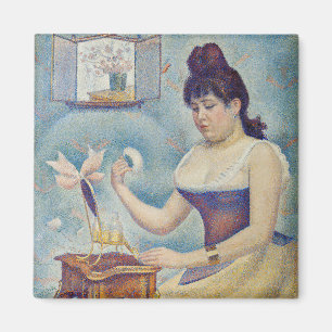 Georges Seurat - Young Woman Powdering Herself Magnet