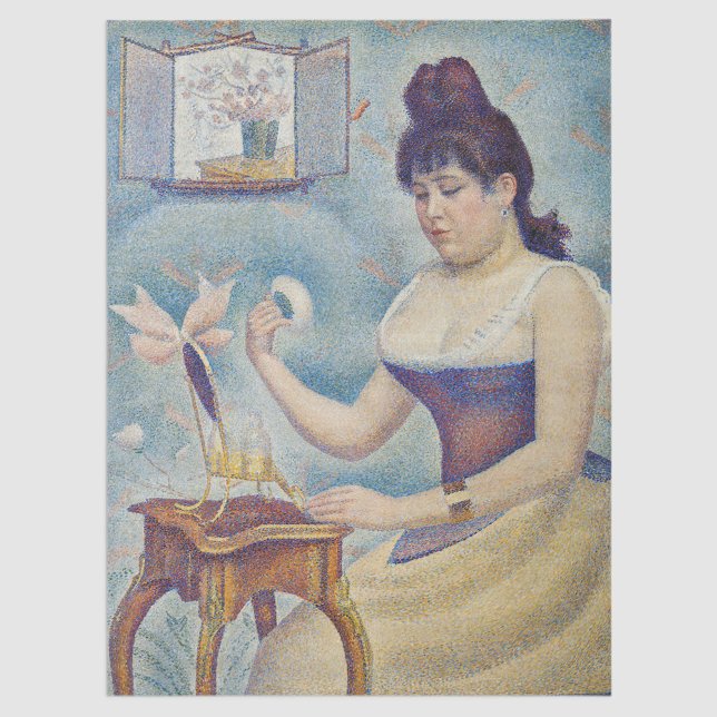 Georges Seurat - Young Woman Powdering Herself Tissue Paper (Creator Uploaded)